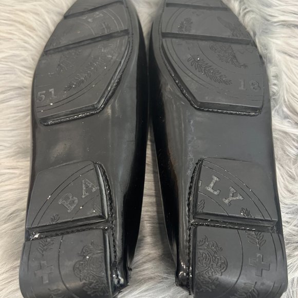 BALLY BLACK Womens Loafers Signature Striped Ribbon Horsebit Loafers Sz US 6 - Picture 9 of 12